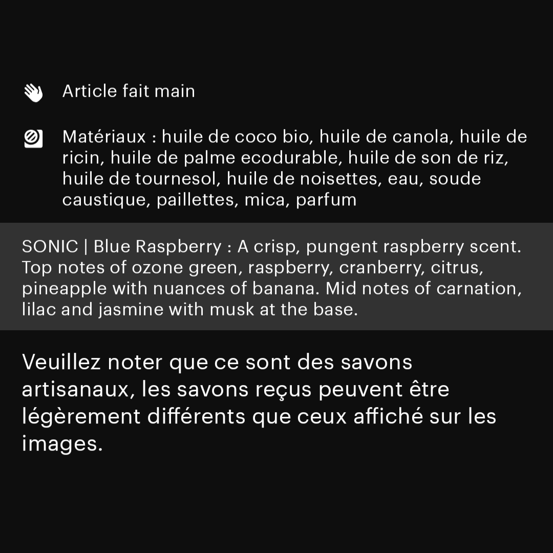 Savon Framboise bleue