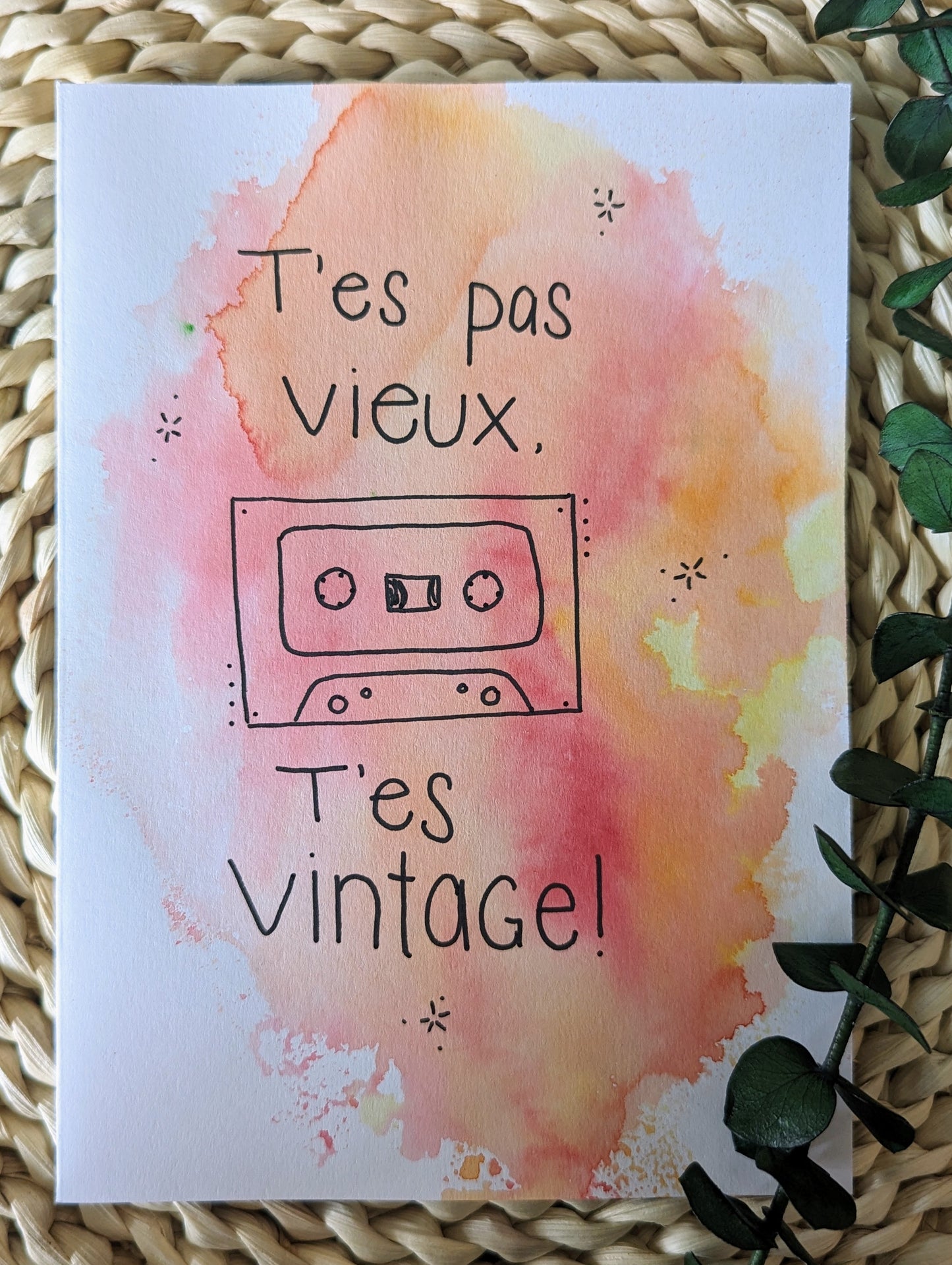 Carte - T'es vintage!