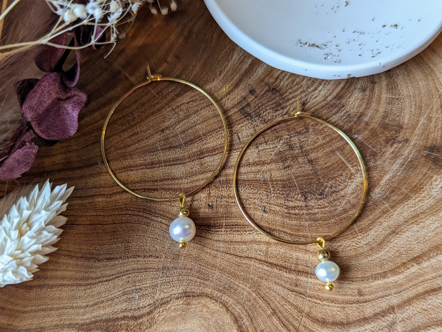 Freshwater pearl rings