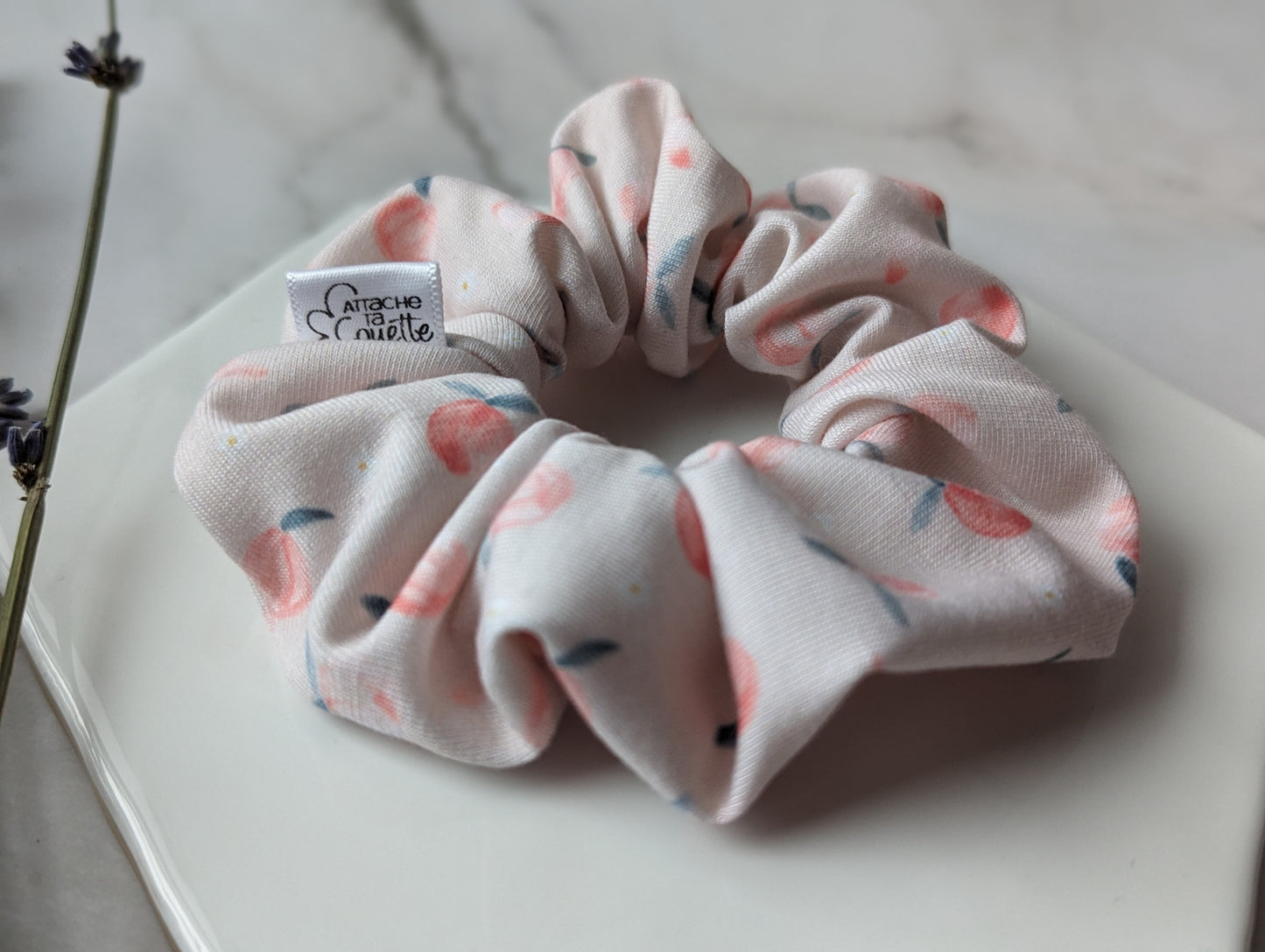 Peach - Pastel & Glitter can glass