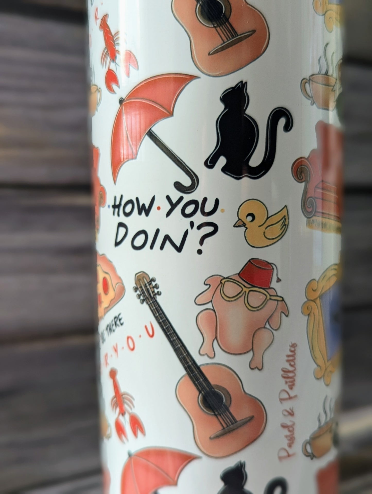 Friends Insulated Glass - Pastel and Glitter