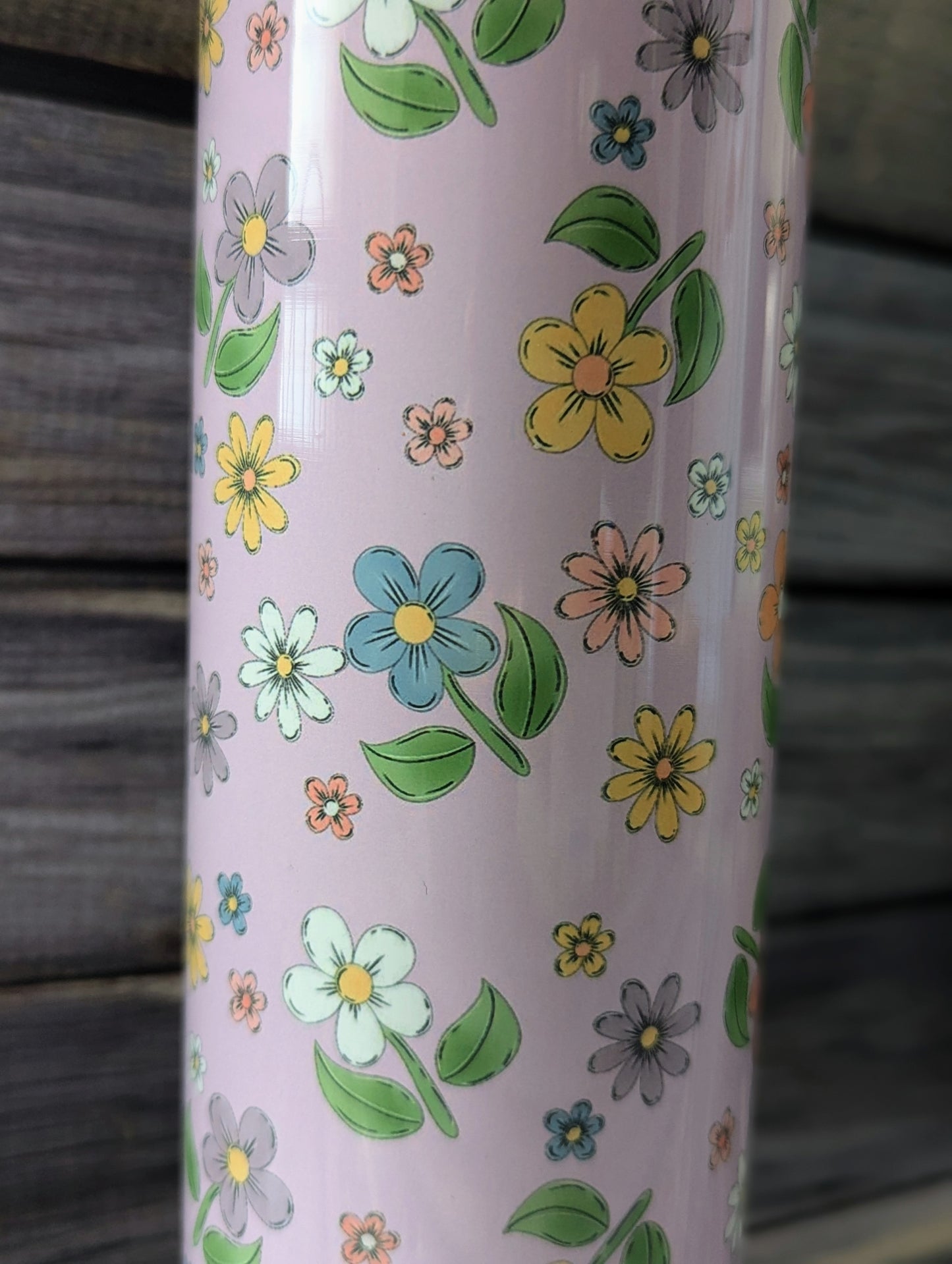 Pink flower insulated glass