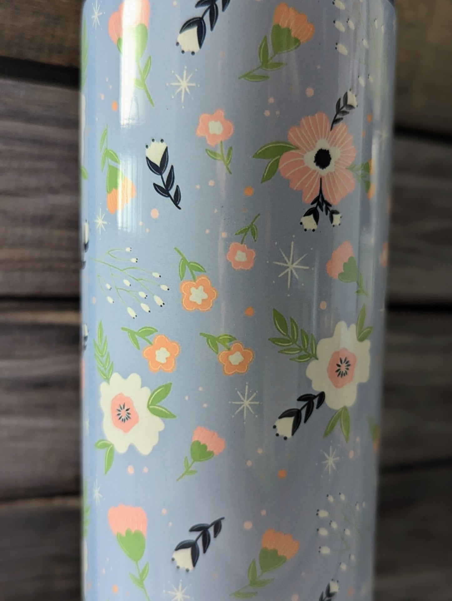 Blue flower insulated glass