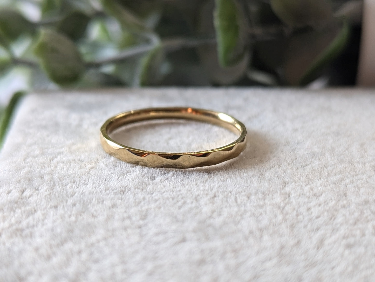 Bague en Acier Inoxydable Plaqué Or 18K – Élégance Durable