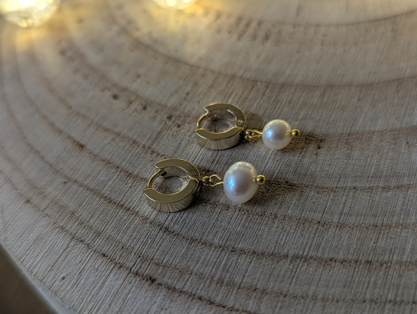 Anneaux perles d'eau douce
