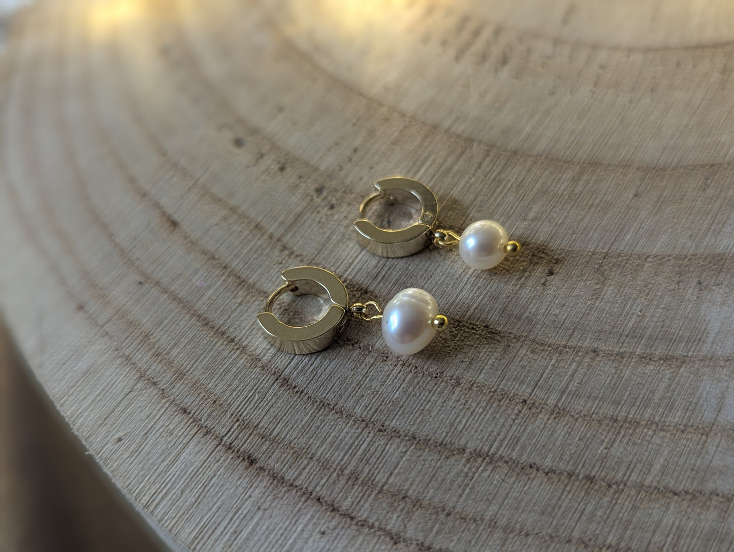 Anneaux perles d'eau douce