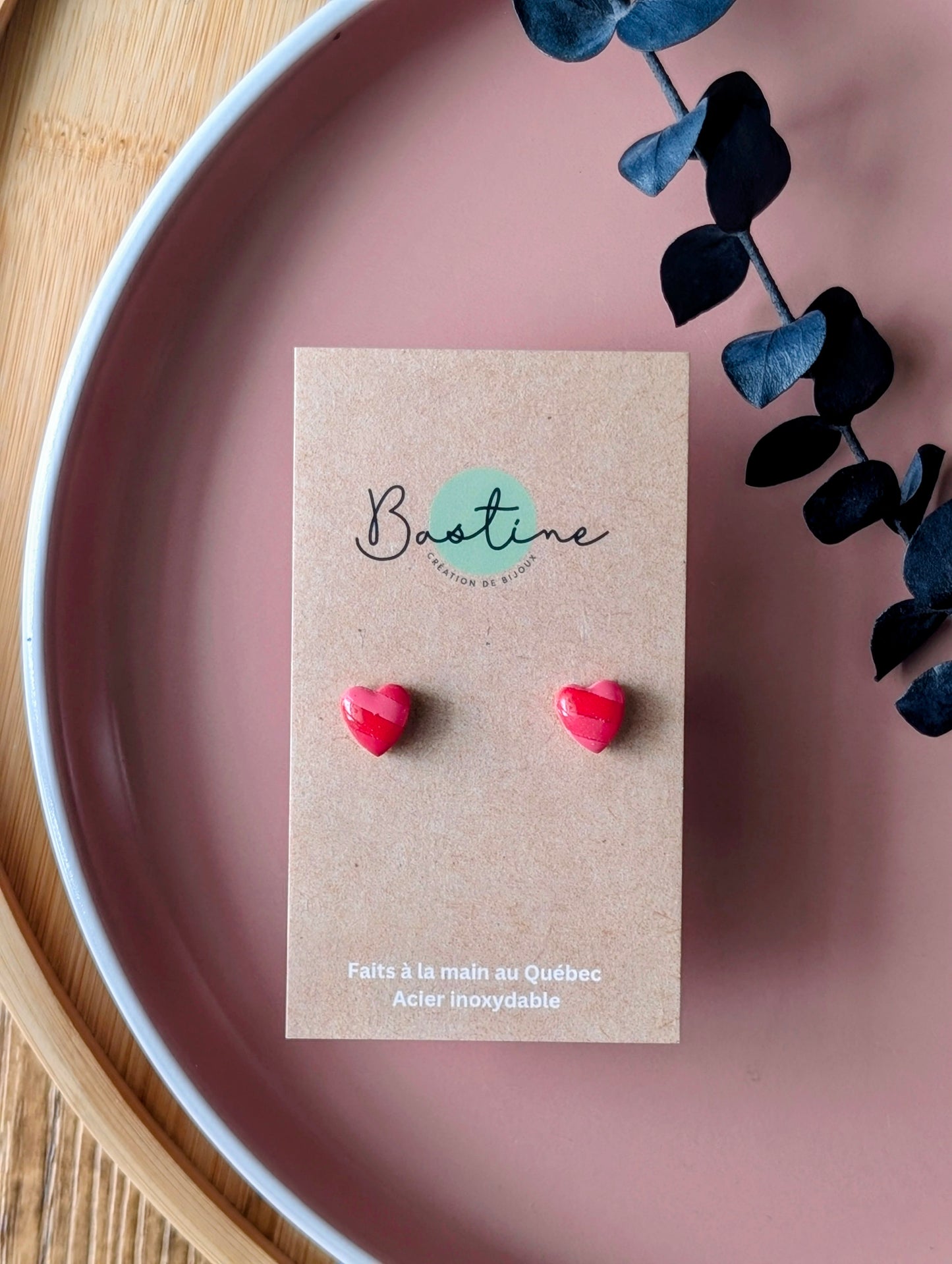 PROMO - Mini coeurs rouge et rose