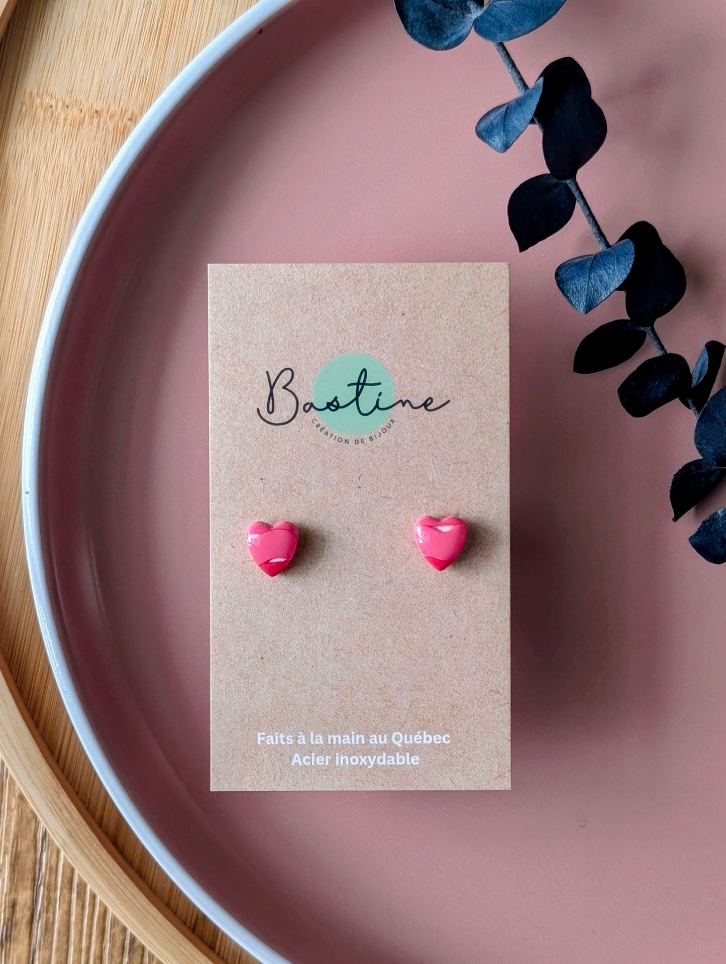 PROMO - Mini coeurs rayés