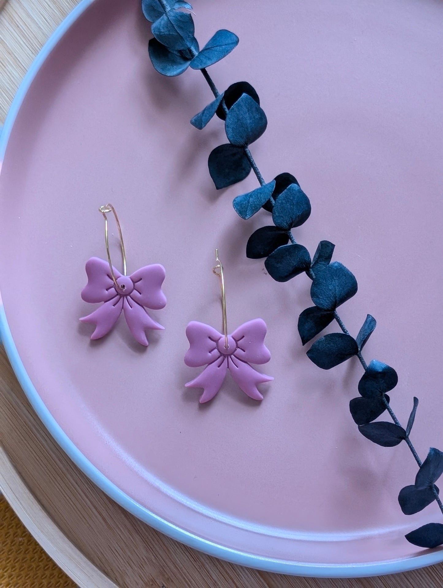 PROMO - Créoles Boucles roses