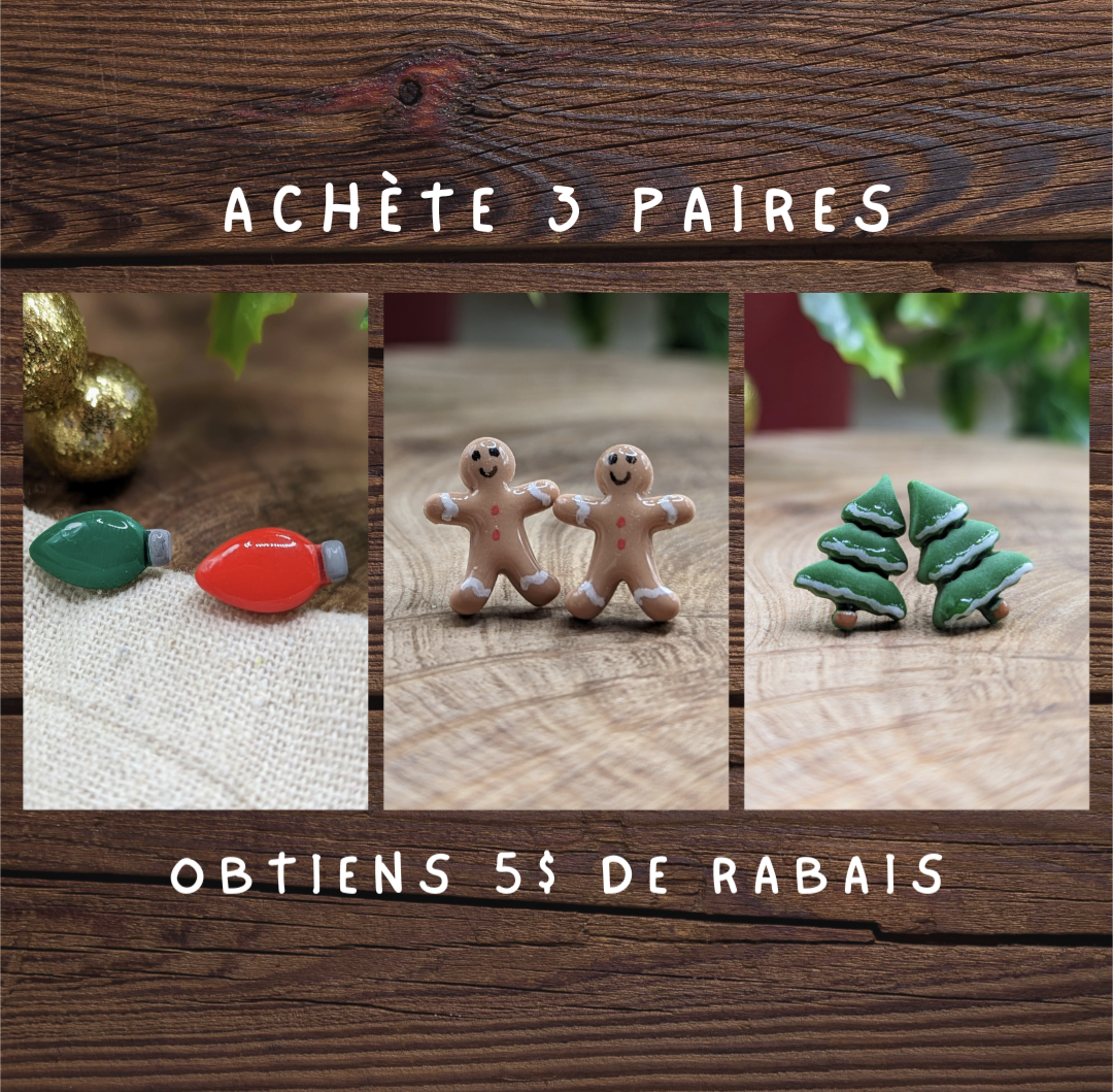 Noël - Boutons lumières de Noël