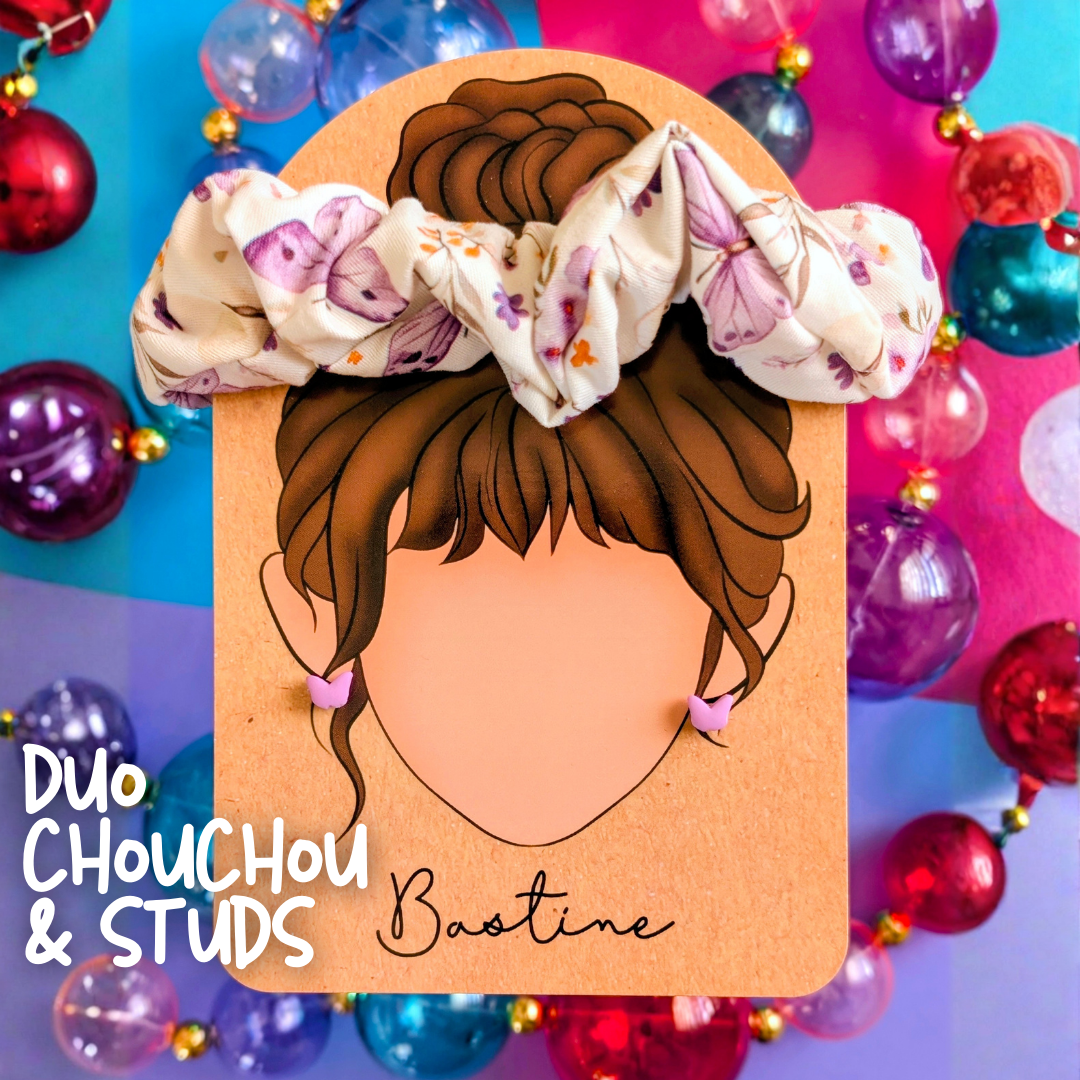 Duo chouchou & boucles d'oreilles