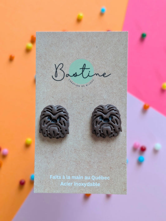 Daisies - Hypoallergenic stainless steel polymer clay stud earrings