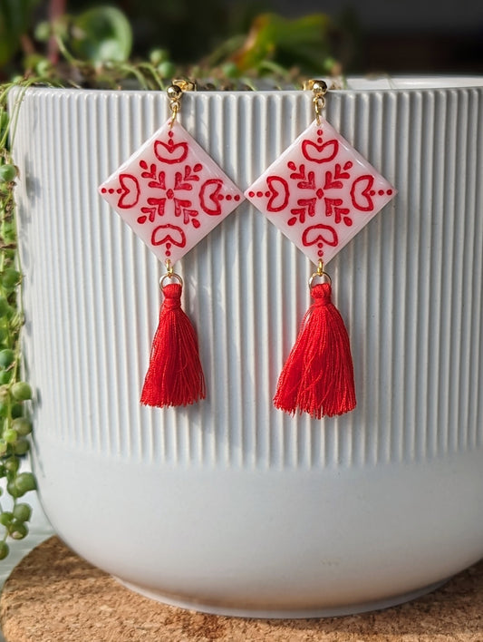 Chinese lantern - Red pendants