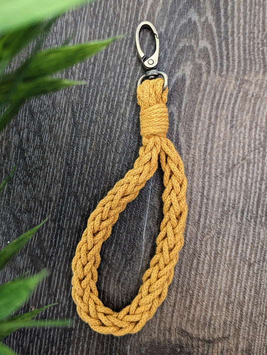 Crochet key ring - Mustard