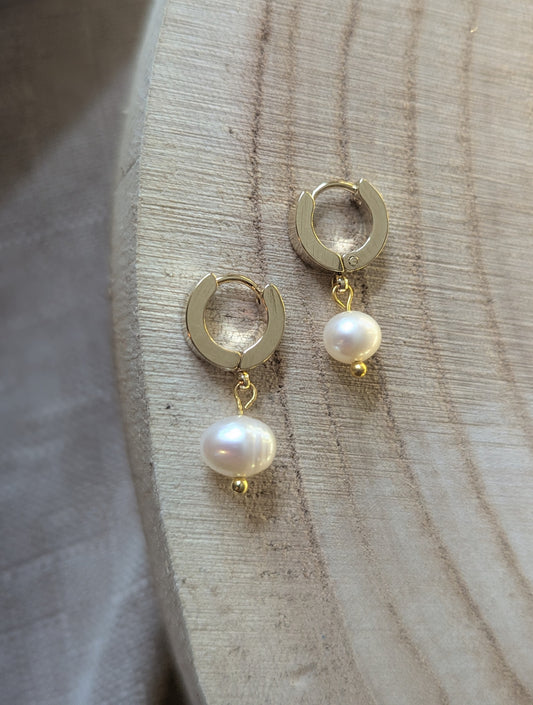 Anneaux perles d'eau douce