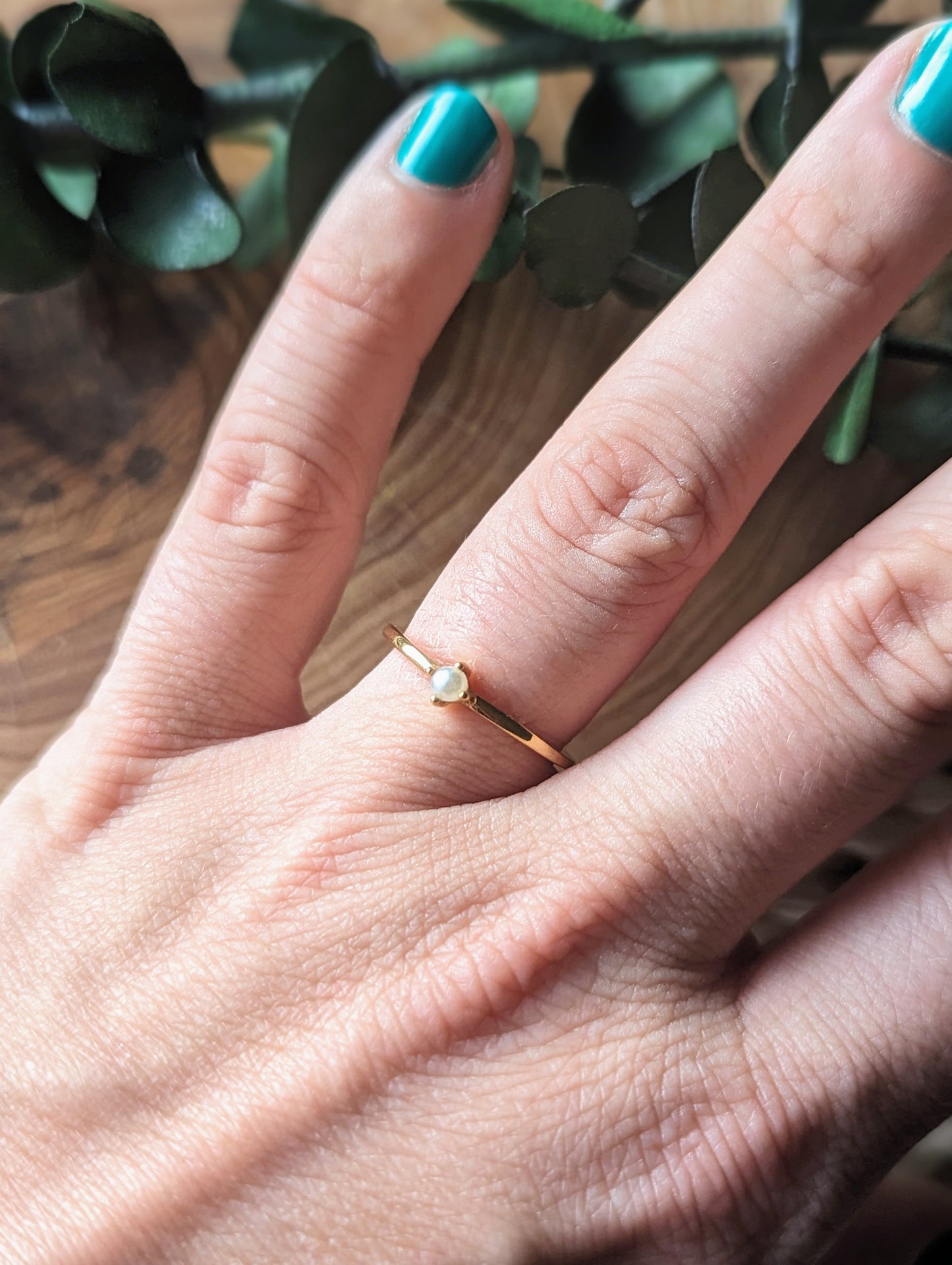 Bague avec perle