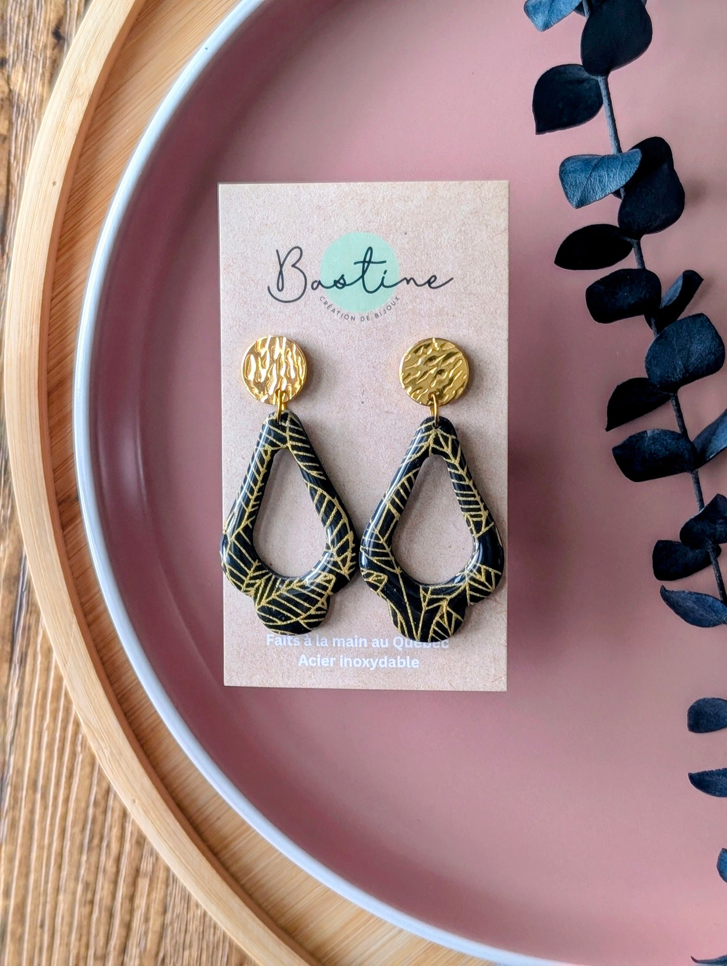 PROMO - Gouttes noir et or