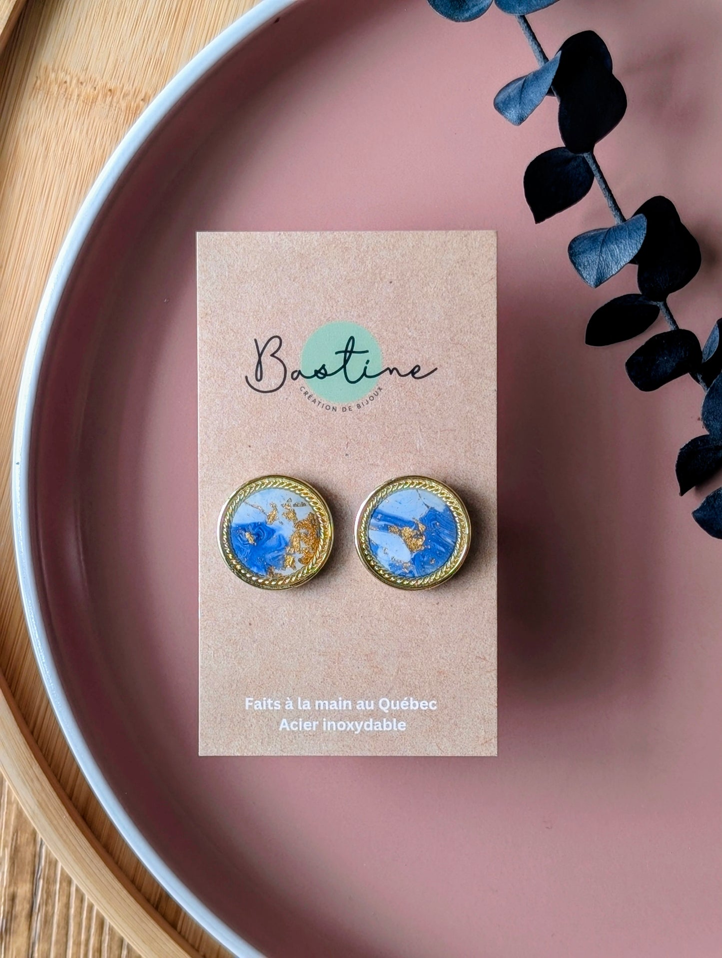 PROMO - Solange marbrée bleu et or