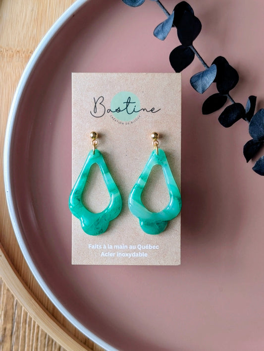 PROMO - Gouttes vertes marbrés