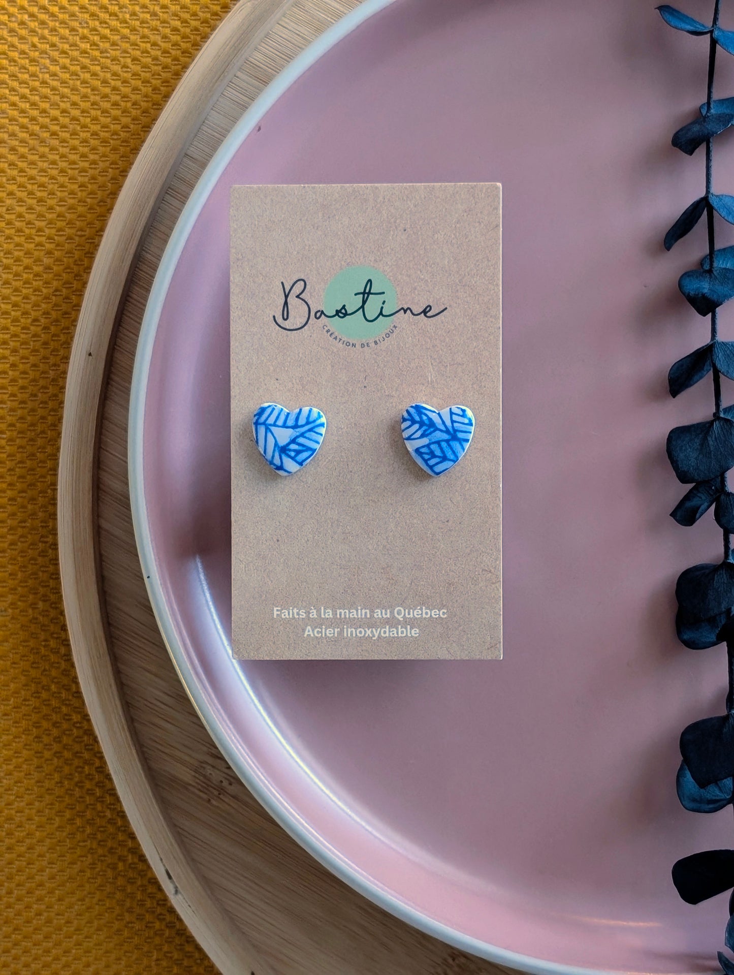 PROMO - Coeurs Blanc et bleu